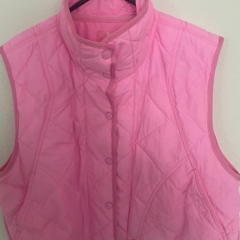 FP Movement by Free People Pink Quilted Vest